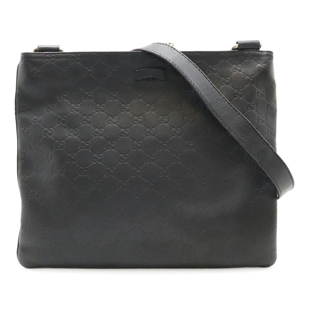 Gucci Guccissima Crossbody Bag Leather Black